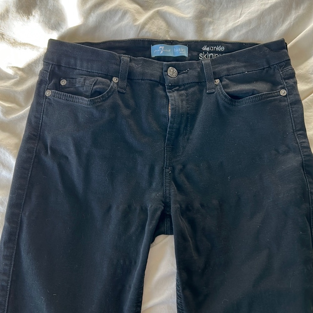 Women’s 7 for all mankind black skinny Jean